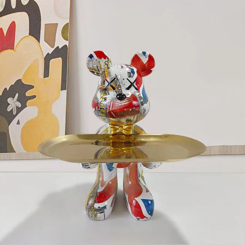 Vibrant Graffiti Bear Sculpture™