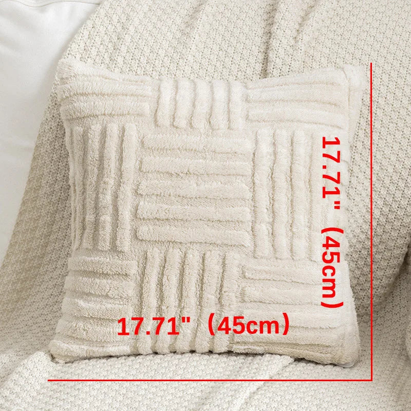 Plush Boho Faux Fur Throw Pillow™