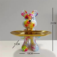 Vibrant Graffiti Bear Sculpture™