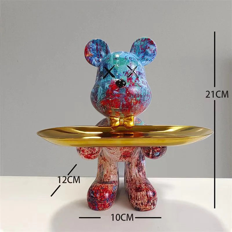 Vibrant Graffiti Bear Sculpture™