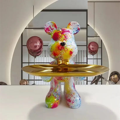 Vibrant Graffiti Bear Sculpture™