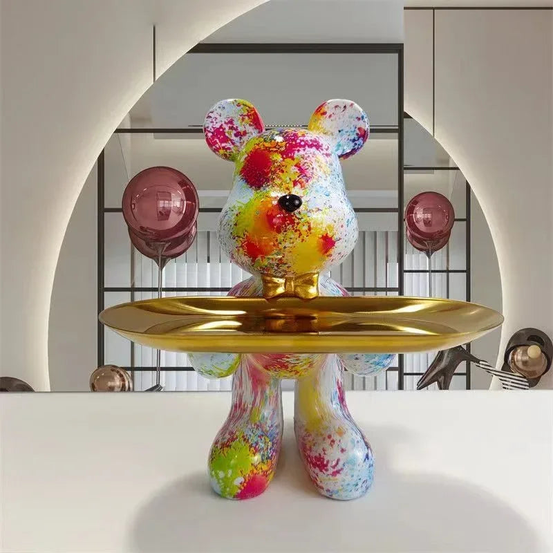 Vibrant Graffiti Bear Sculpture™