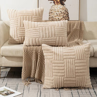 Plush Boho Faux Fur Throw Pillow™