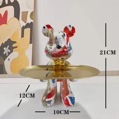 Vibrant Graffiti Bear Sculpture™