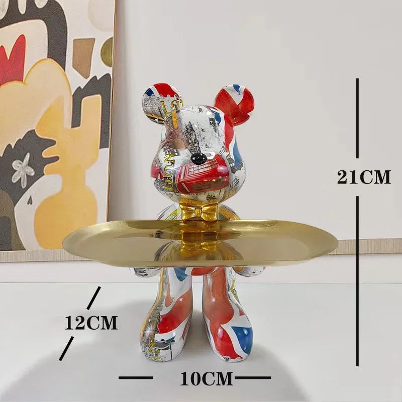 Vibrant Graffiti Bear Sculpture™